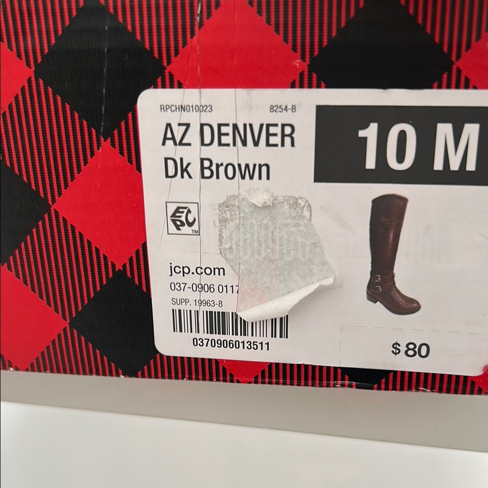 Brown Knee-High Boots with Buckle Detail